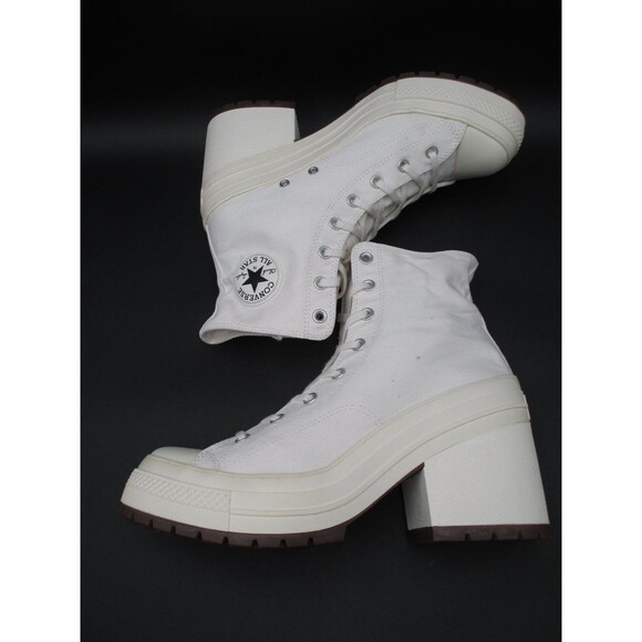 Converse Chuck 70 De Luxe Heel Shoes Women’s Size 13 White High Top Platform - Picture 10 of 10